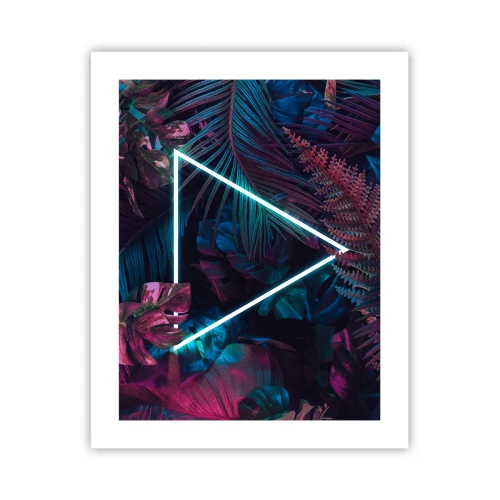 Affisch - Trädgård i retrostil - 40x50 cm