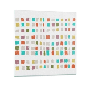 Glastavla - Bild på glas - Ett okänt spel - 50x50 cm