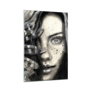 Glastavla - Bild på glas - Vild skönhet - 70x100 cm