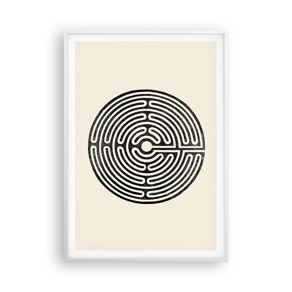 Affisch i vit ram - Mystisk ordning - 70x100 cm