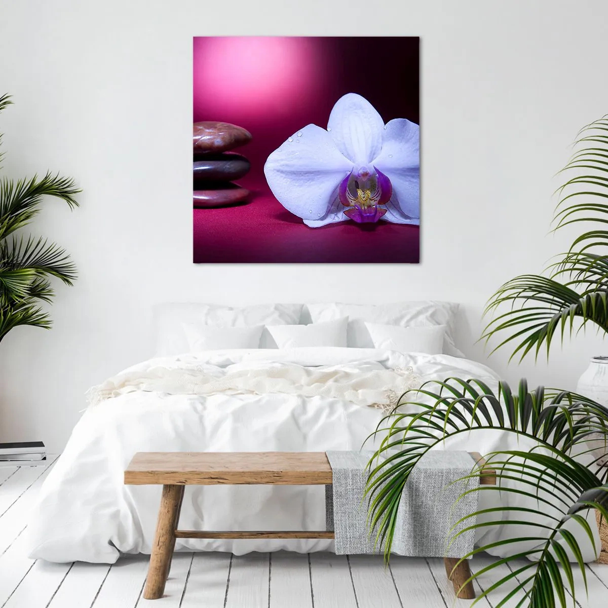 Canvastavla - Bild på duk - En fräschhetsstudie i violett - 60x60 cm