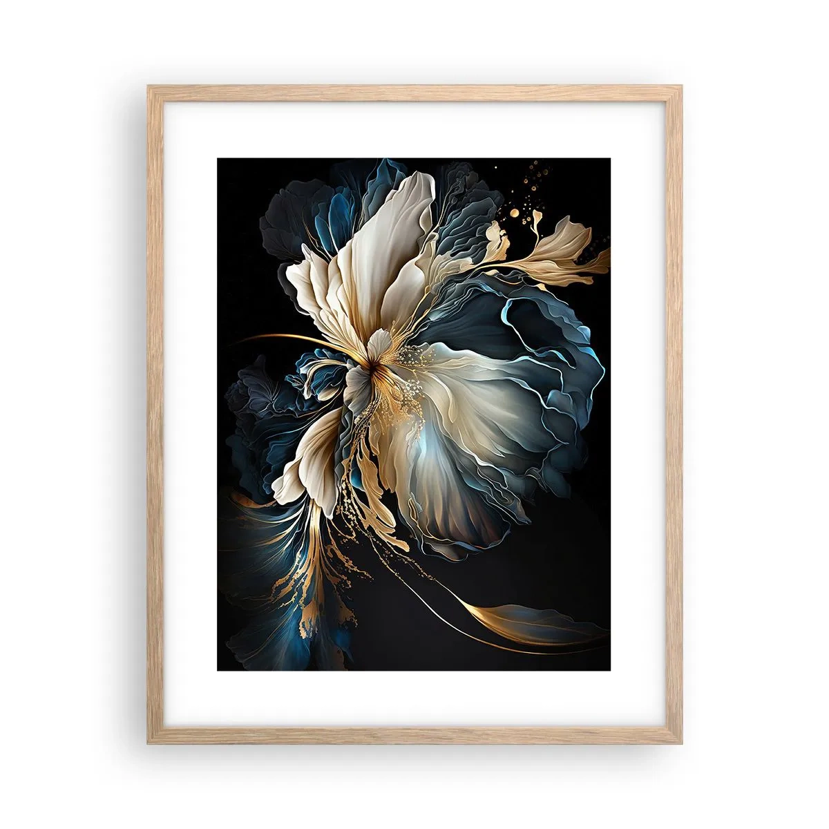 Affisch i ram av ljusek - Sagolik ormbunksblomma - 40x50 cm