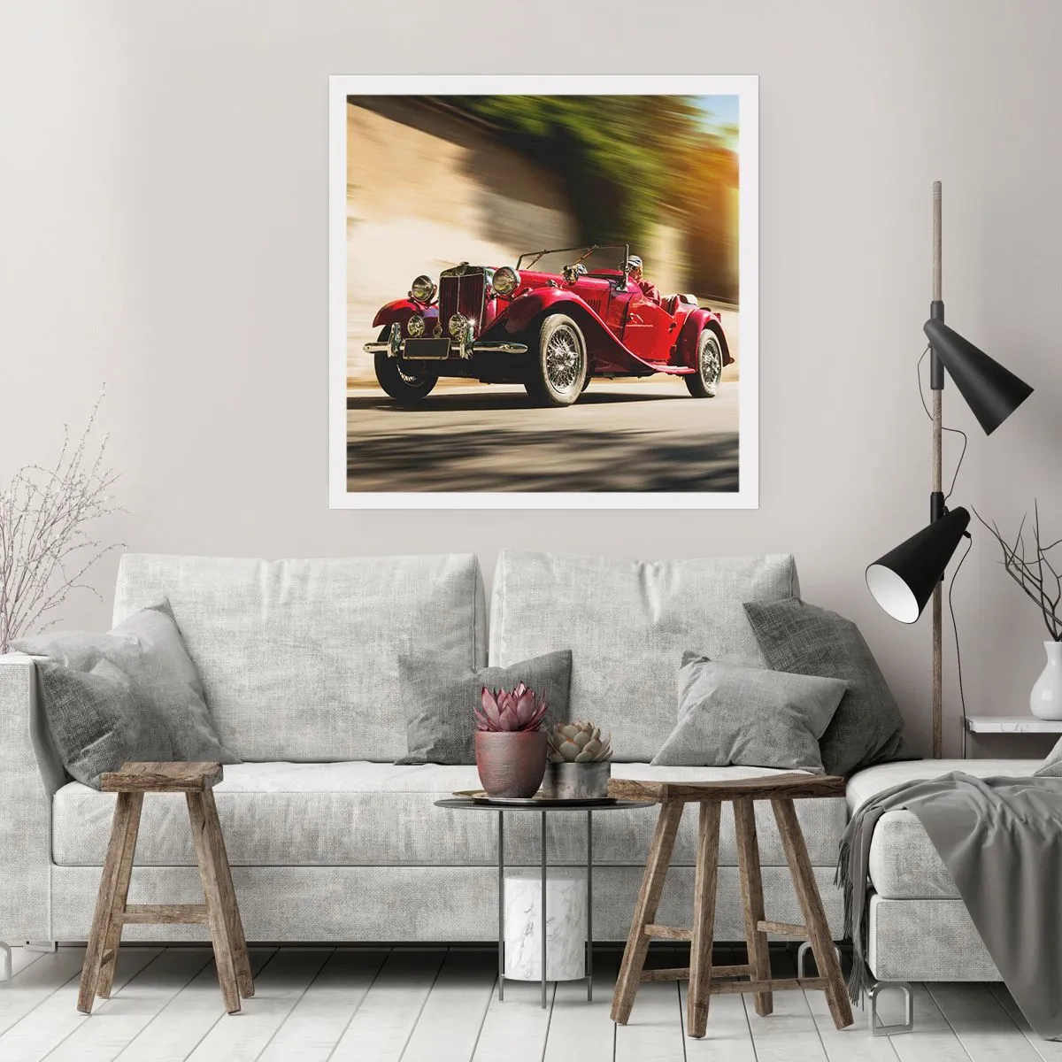 Affisch - Vackrare än Nike från Samothrakis - 40x40 cm