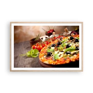 Affisch i ram av ljusek - Ingredienser ur jorden - 91x61 cm