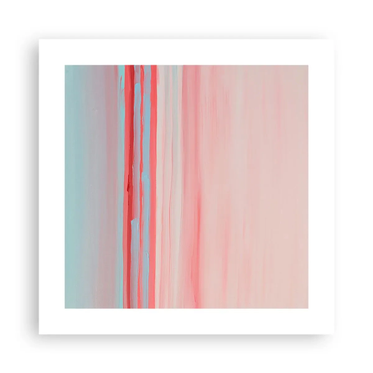 Affisch - Abstraktion i gryningen - 40x40 cm