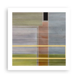 Affisch - Rakt och lugnt - 50x50 cm