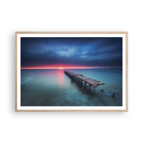 Affisch i ram av ljusek - Mellan himlen och jorden - 100x70 cm