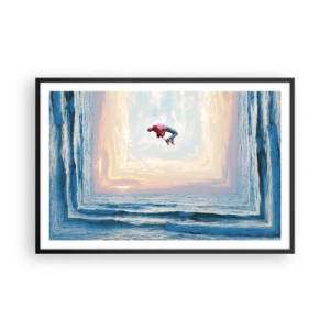 Affisch i svart ram - Till en annan dimension - 91x61 cm