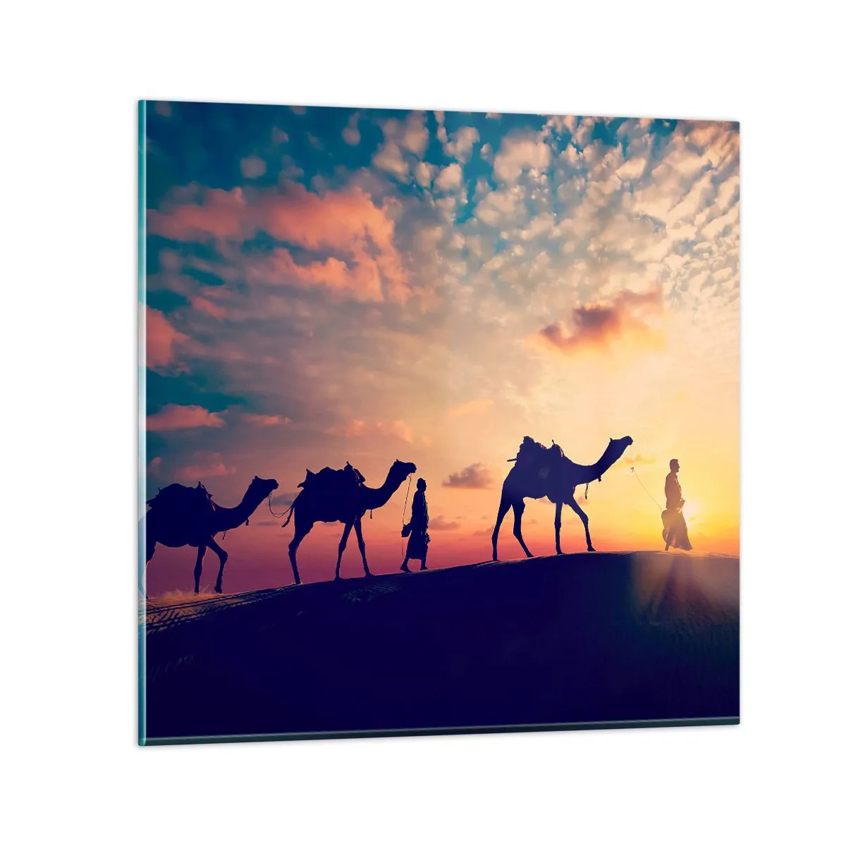 Glastavla - Bild på glas - Orientens hemliga ande - 60x60 cm