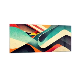 Glastavla - Bild på glas - Intensiv komposition - 100x40 cm
