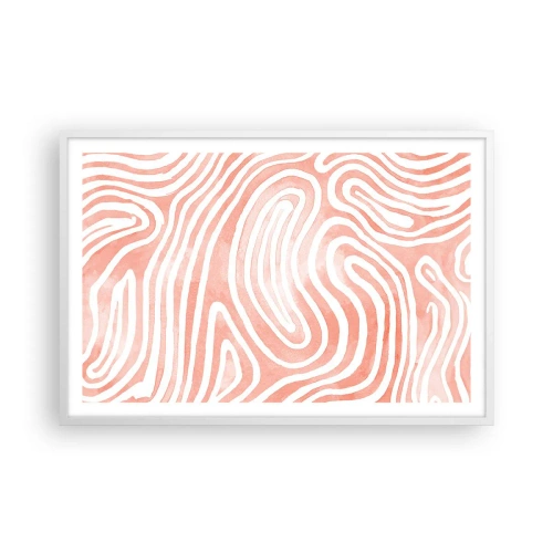 Affisch i vit ram - I en labyrint av koraller - 91x61 cm