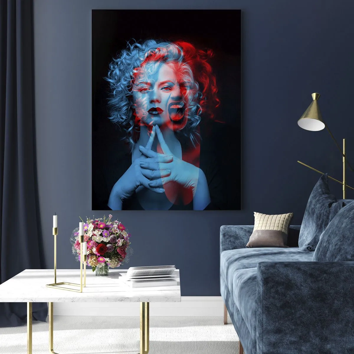 Glastavla - Bild på glas - Alter ego - 50x70 cm