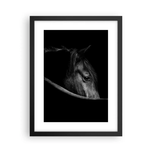 Affisch i svart ram - Svart prins - 30x40 cm