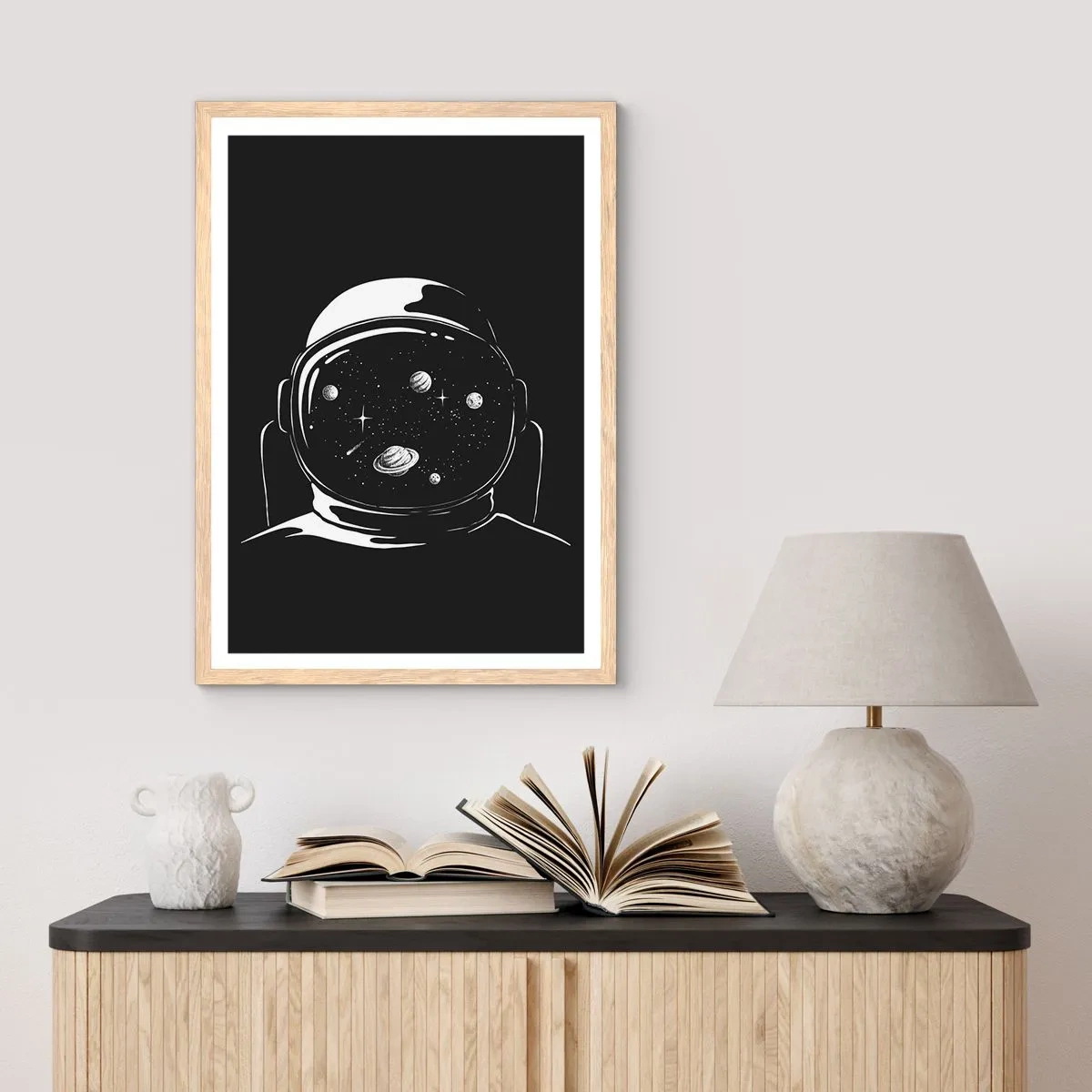 Affisch i ram av ljusek - Fin utsikt - 70x100 cm