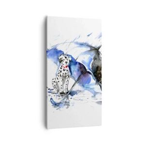 Canvastavla - Bild på duk - För vänner är för det - 55x100 cm