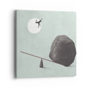 Canvastavla - Bild på duk - Uppfylld dröm - 30x30 cm