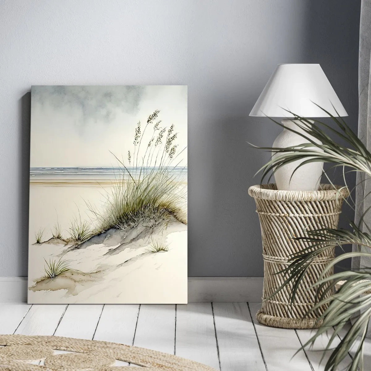 Canvastavla - Bild på duk - Smekta av vinden - 65x120 cm