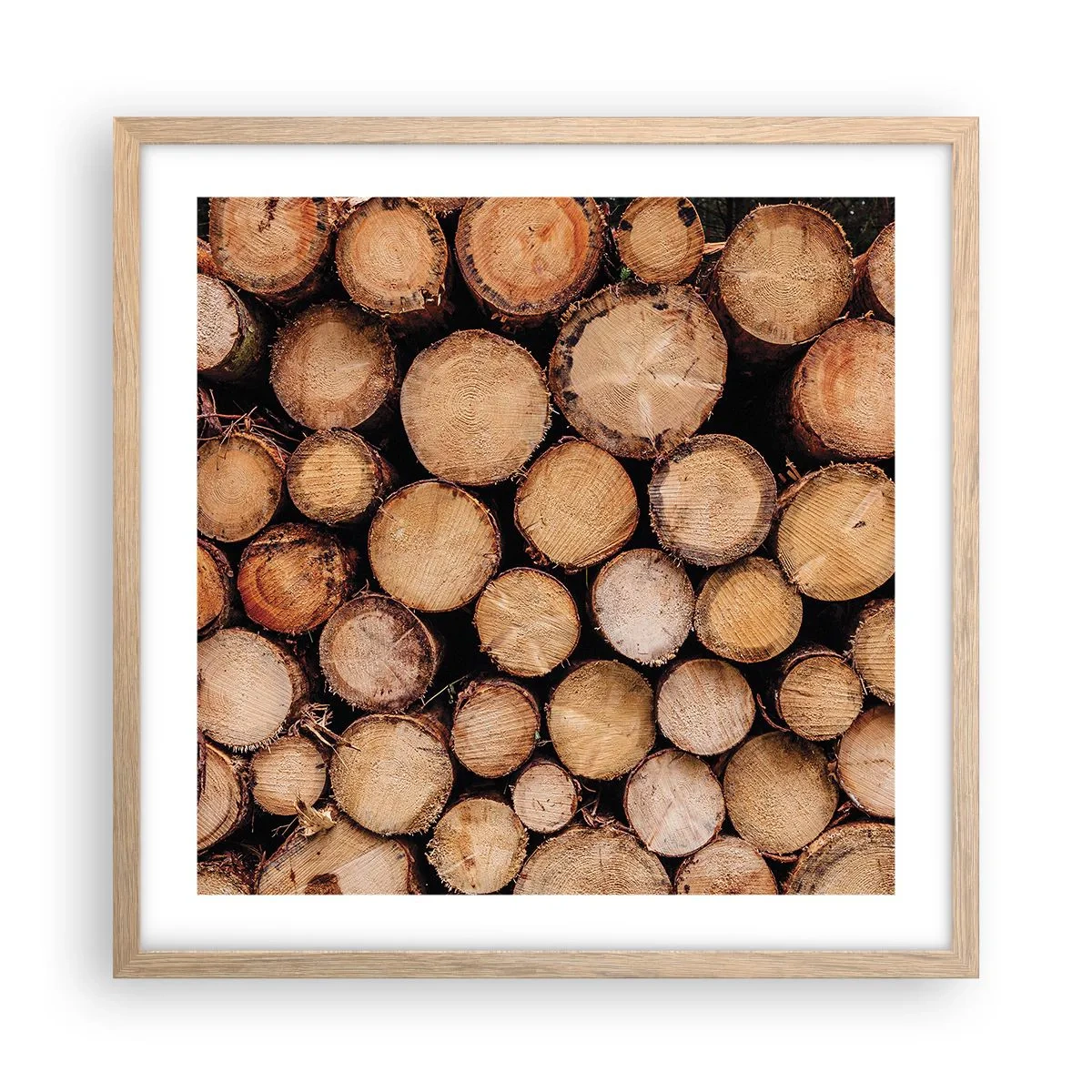 Affisch i ram av ljusek - Ny början - 50x50 cm