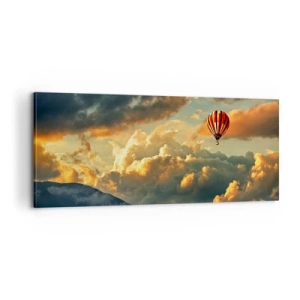 Canvastavla - Bild på duk - Jag flyger för jag vill - 100x40 cm