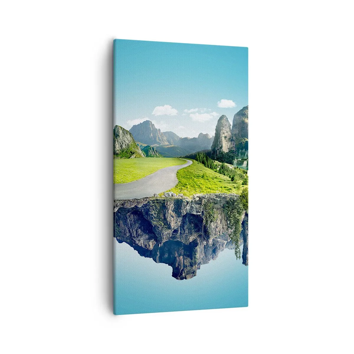 Canvastavla - Bild på duk - Fantastisk ö - 55x100 cm