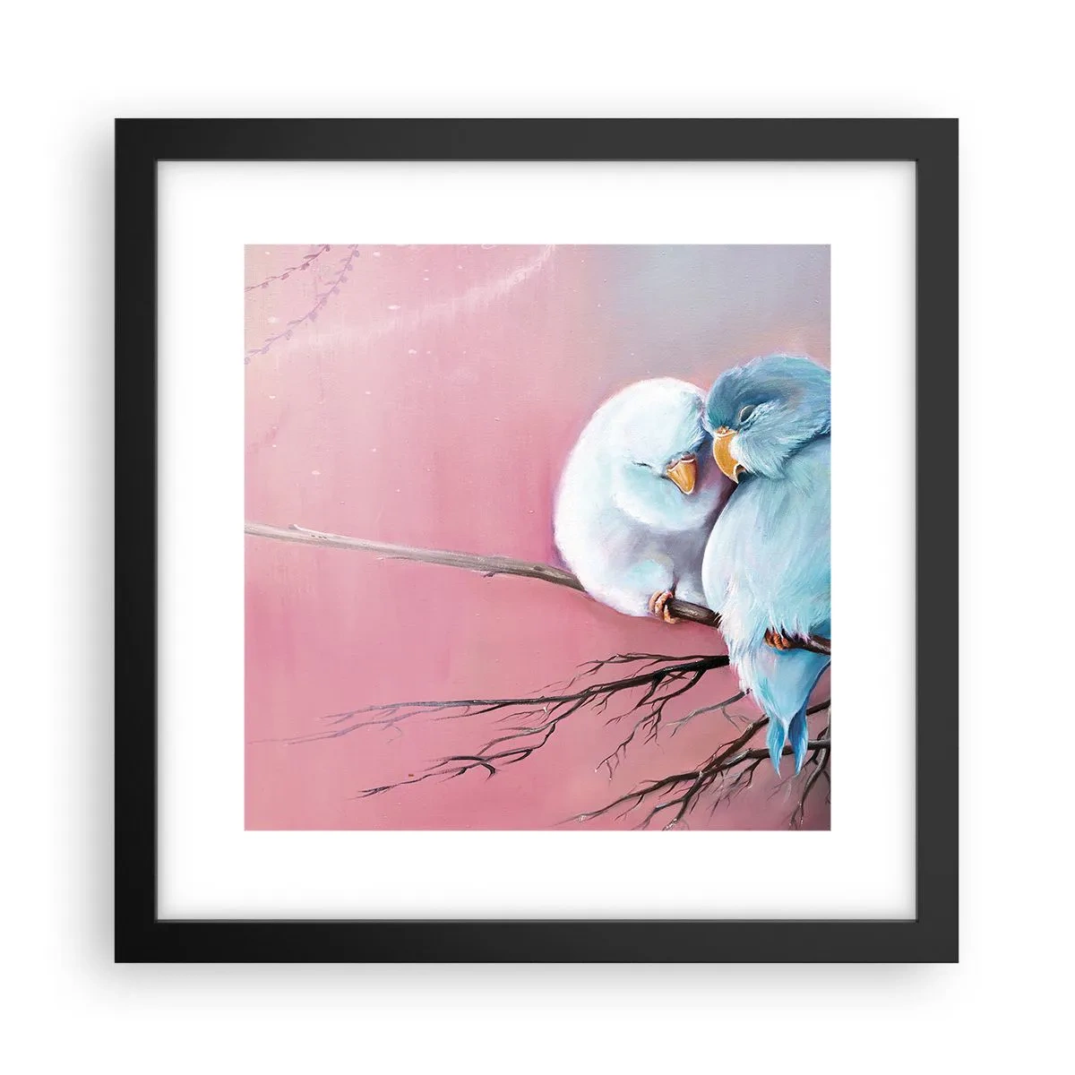 Affisch i svart ram - Lägga till något?… - 30x30 cm