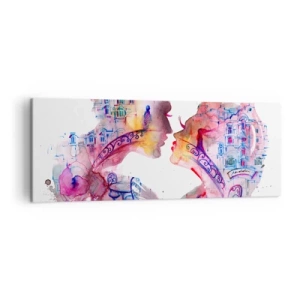 Canvastavla - Bild på duk - Suckarnas hemliga bro - 140x50 cm