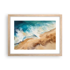 Affisch i ram av ljusek - Den återkommande vågen - 40x30 cm