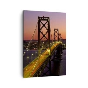 Canvastavla - Bild på duk - En kväll i violett - 50x70 cm