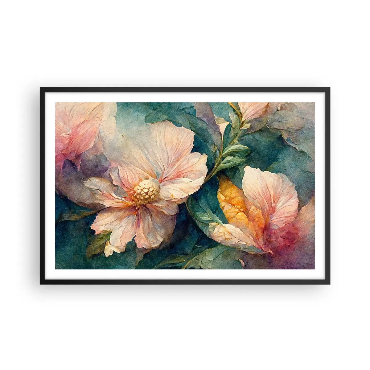 Affisch i svart ram - Bara subtilitet - 91x61 cm