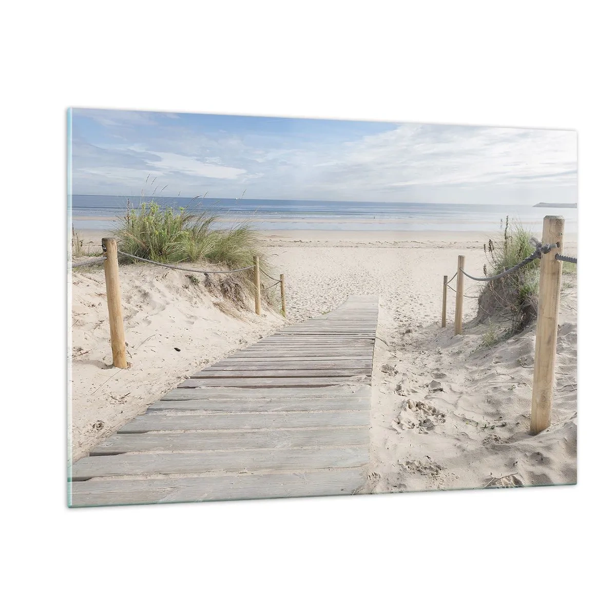 Glastavla - Bild på glas - Mot horisonten - 120x80 cm