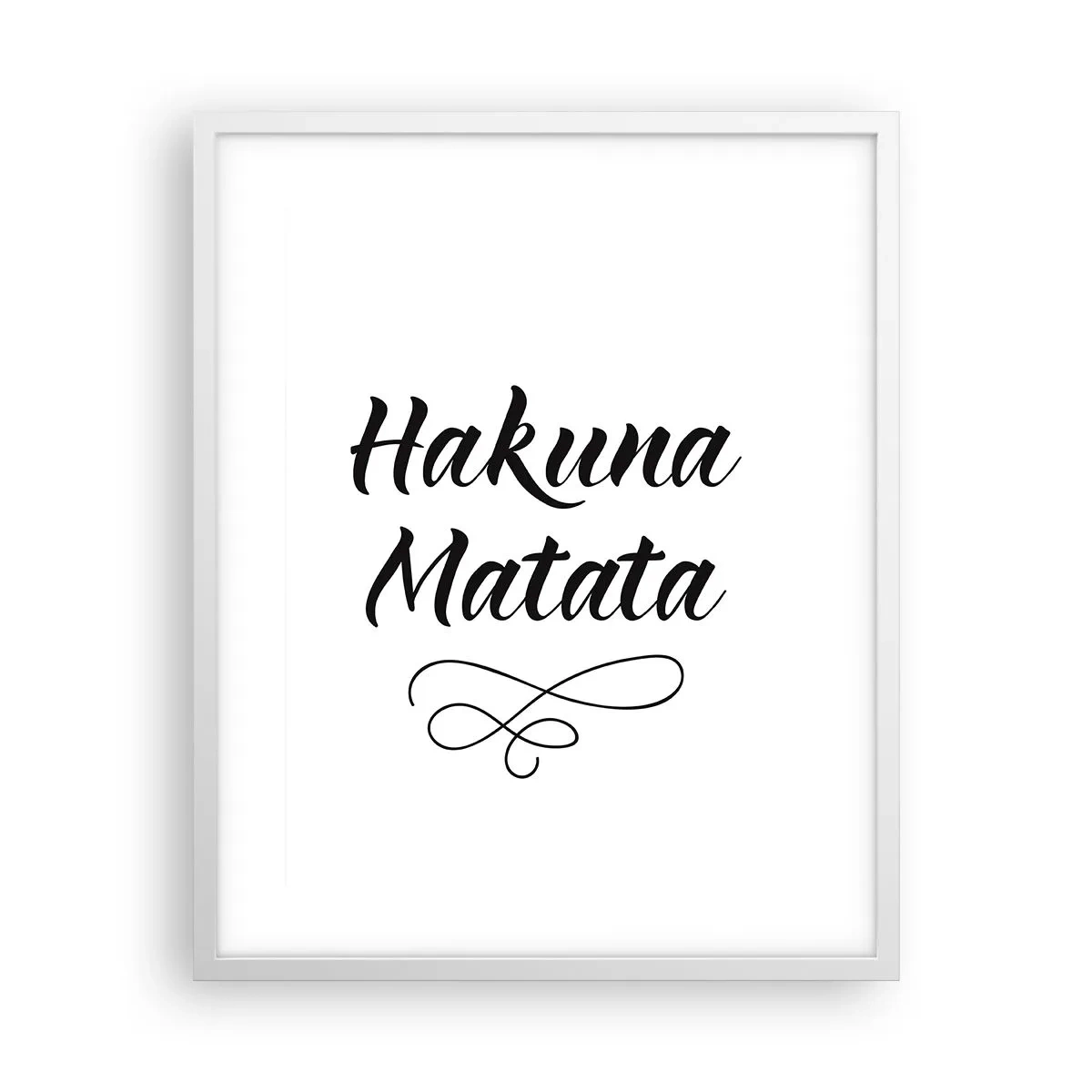 Affisch i vit ram - Bästa rådet - 40x50 cm