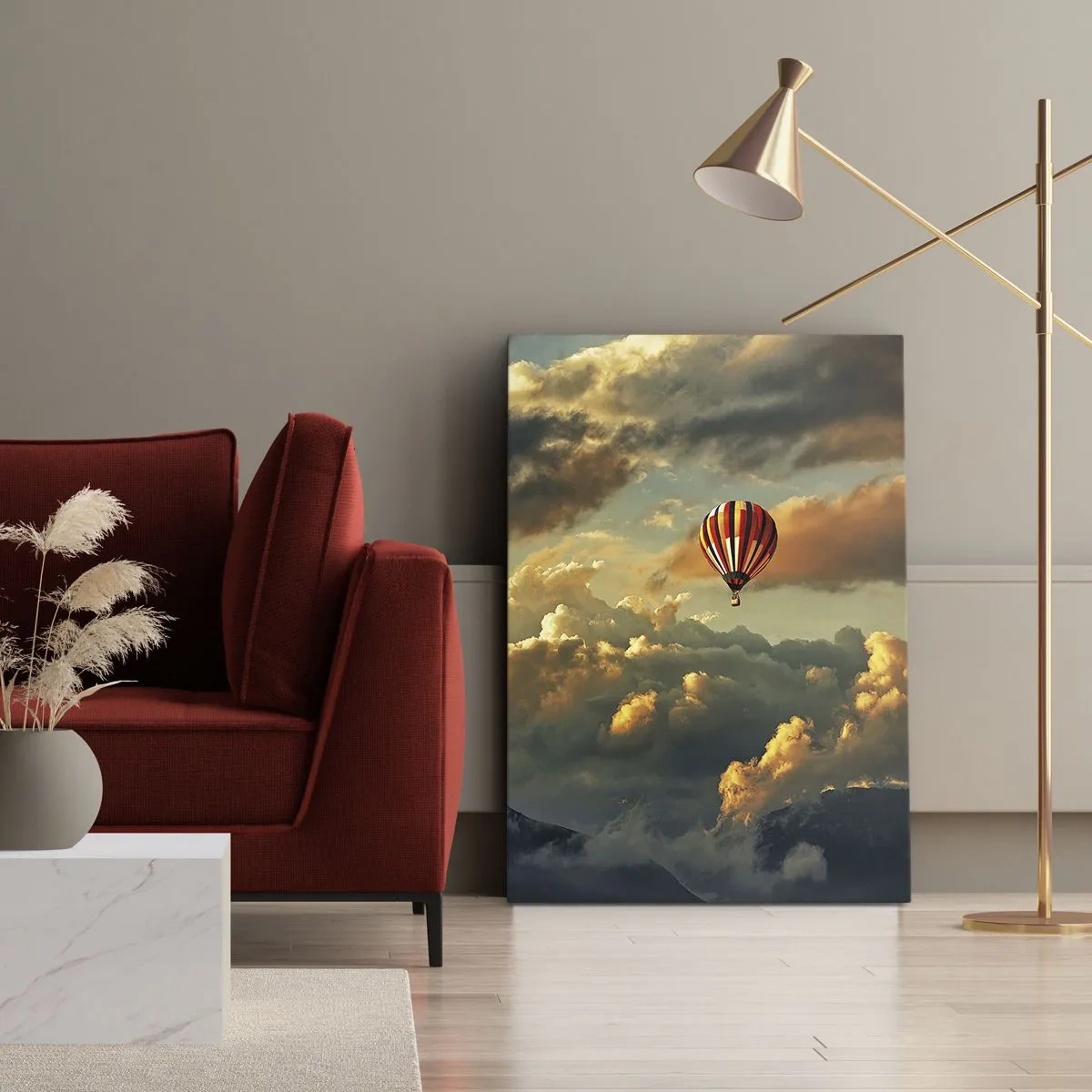 Canvastavla - Bild på duk - Jag flyger för jag vill - 65x120 cm