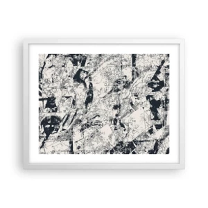 Affisch i vit ram - Motsatsernas interpenetration - 50x40 cm