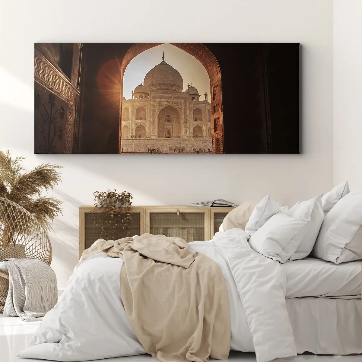 Canvastavla - Bild på duk - Ett monument över överjordisk kärlek - 160x50 cm