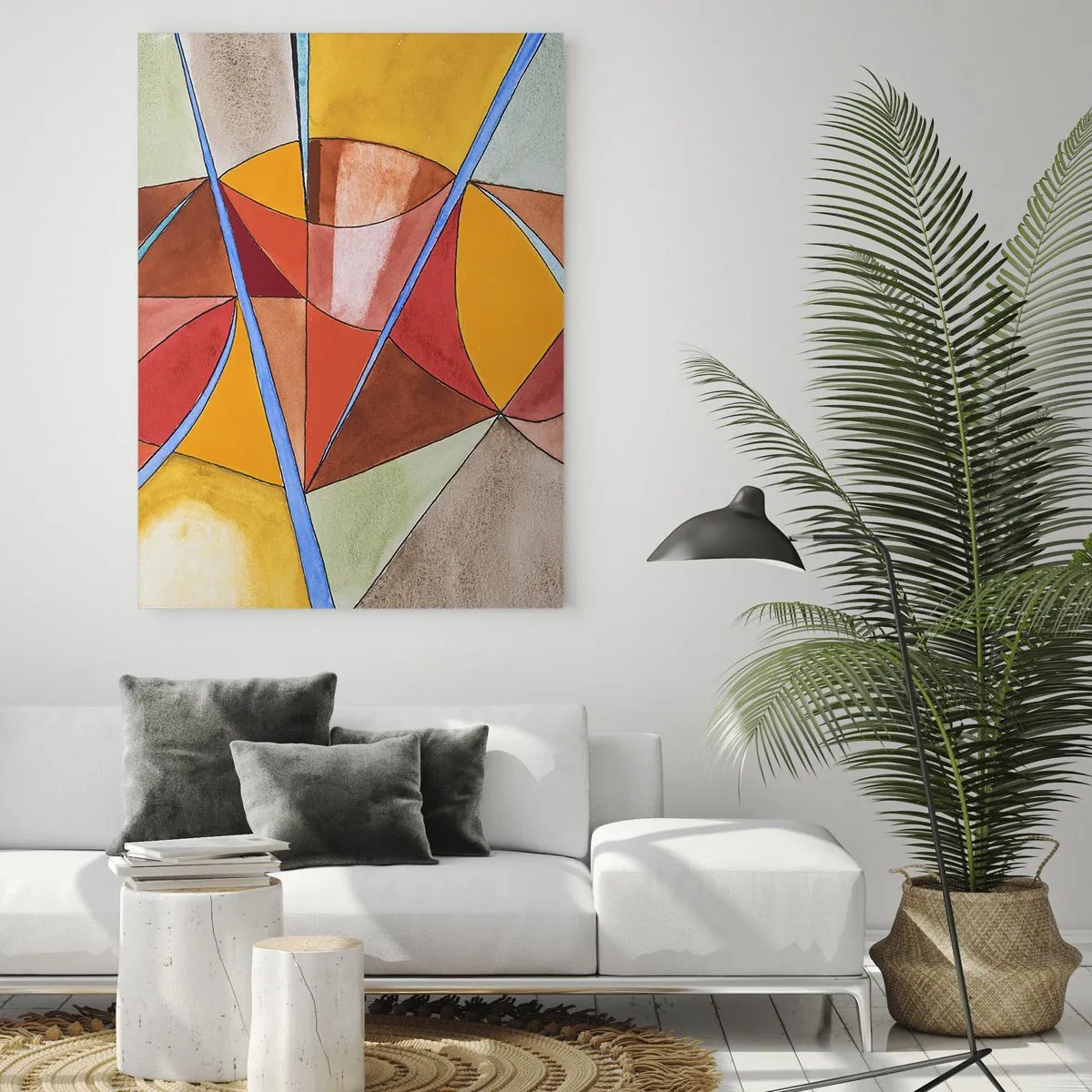 Glastavla - Bild på glas - Karusell, drömmarnas karusell - 50x70 cm