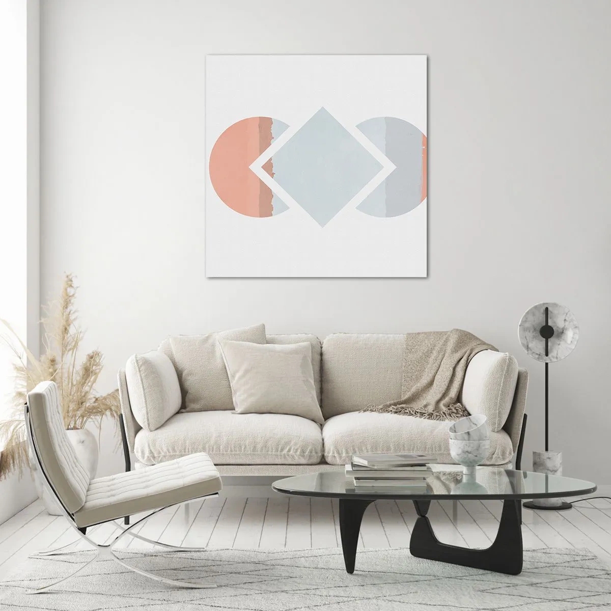 Glastavla - Bild på glas - Situationen är klar - 60x60 cm