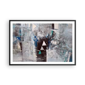 Affisch i svart ram - Trianglarnas överordnade ordning - 91x61 cm