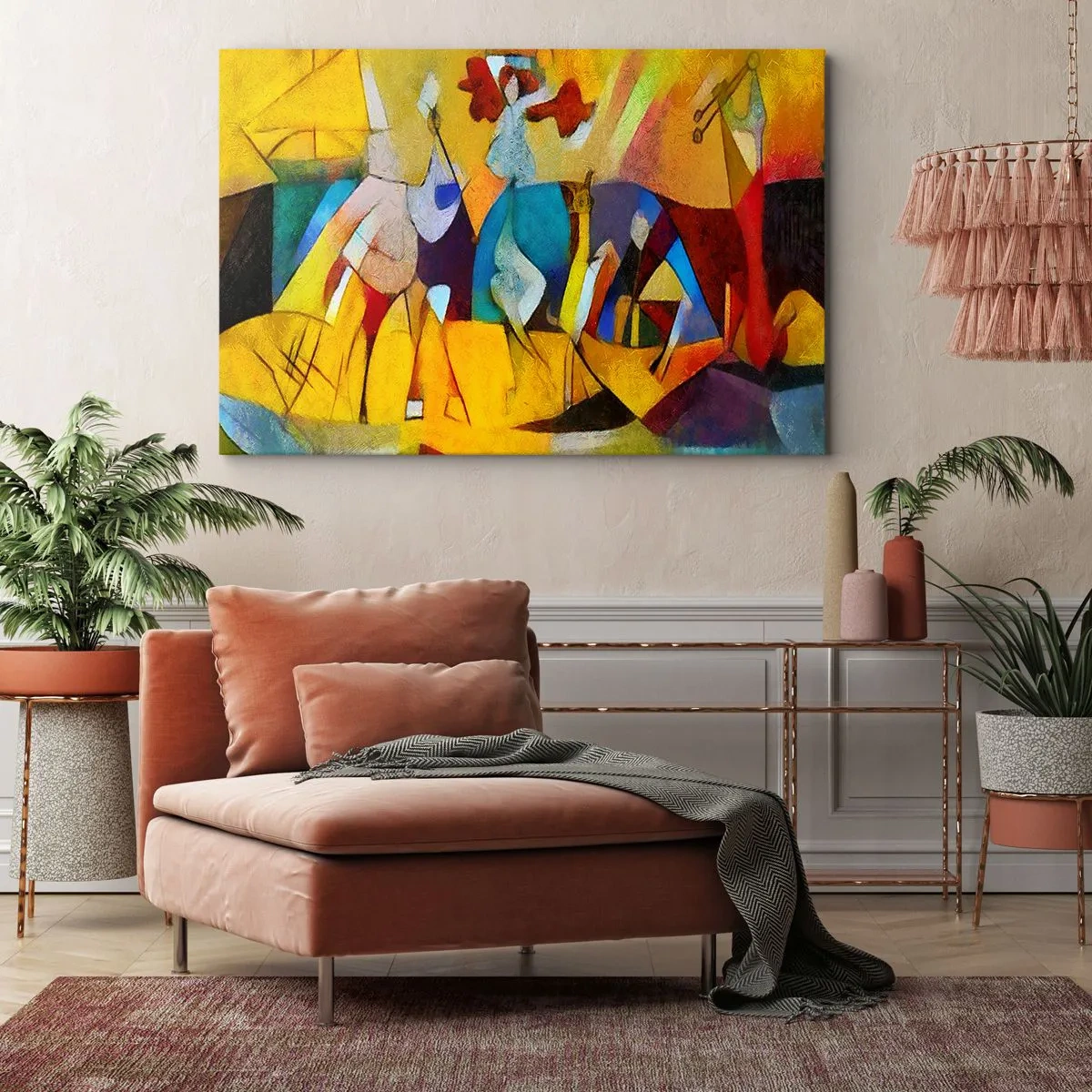Canvastavla - Bild på duk - Sol - liv -glädje - 120x80 cm