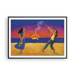 Affisch i svart ram - Mer än en stjärna från himlen - 100x70 cm