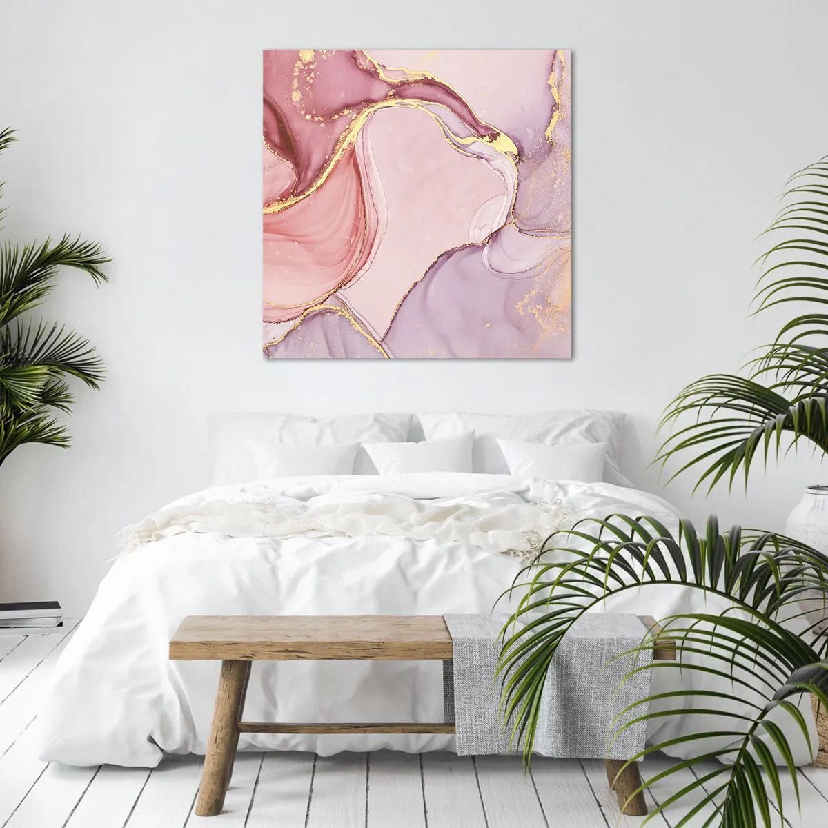 Canvastavla - Bild på duk - Färgernas smek - 40x40 cm