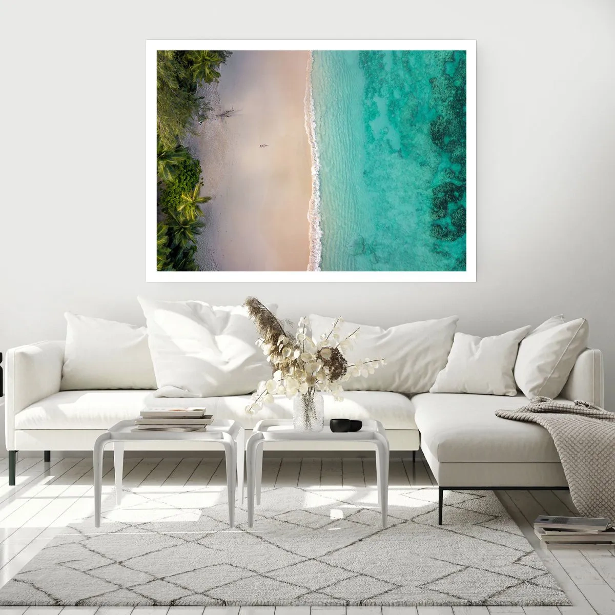 Affisch - En strand i paradiset - 70x50 cm