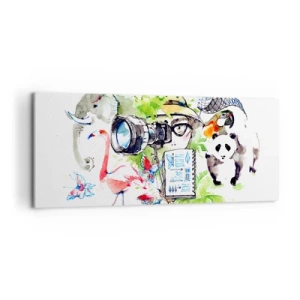 Canvastavla - Bild på duk - I resenärens objektiv - 120x50 cm