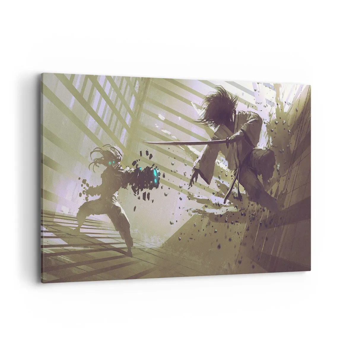 Canvastavla - Bild på duk - Du kan också bli samuraj - 120x80 cm