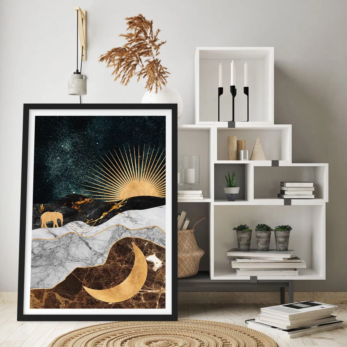 Affisch i svart ram - Eviga lagar - 40x50 cm