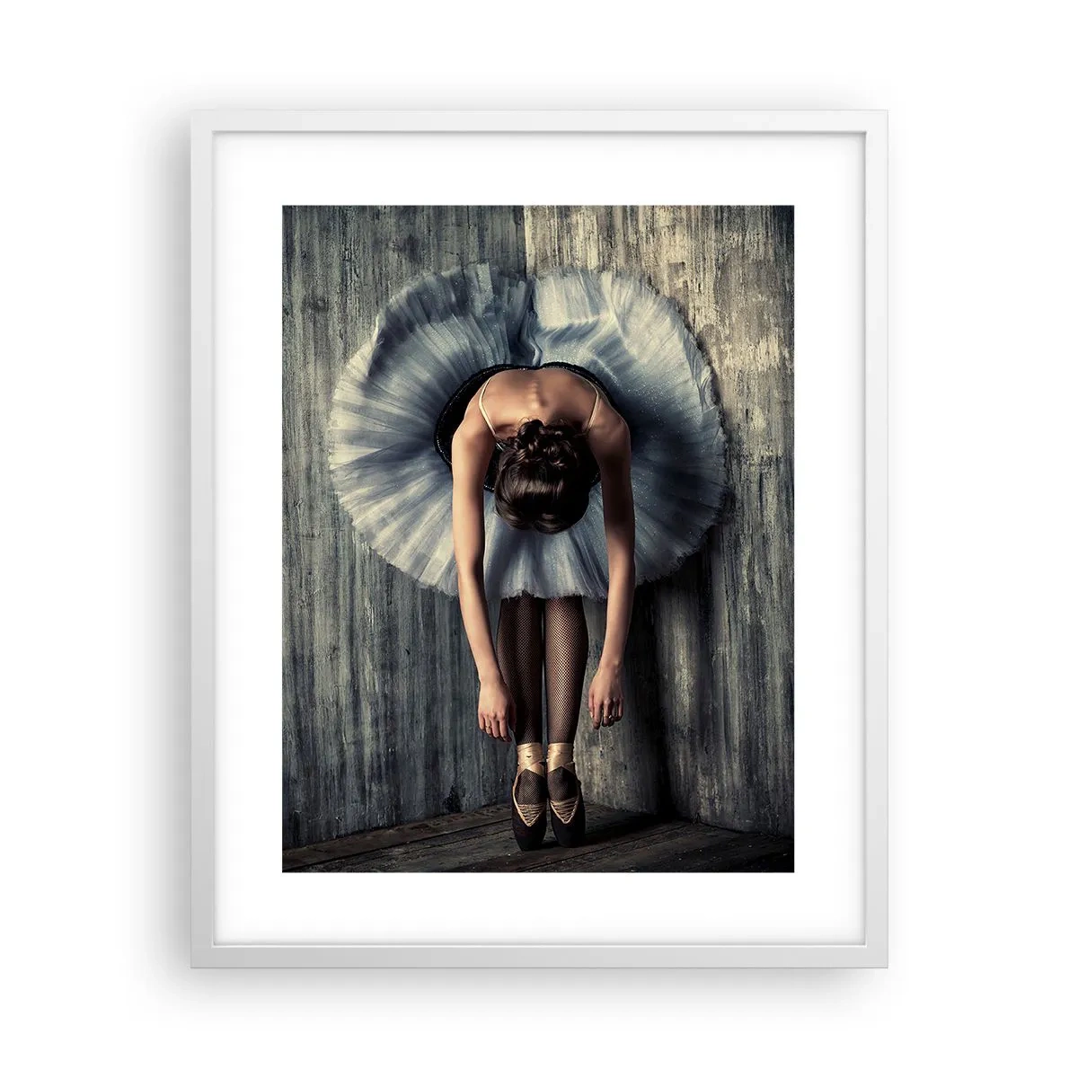 Affisch i vit ram - När musiken tystnar - 40x50 cm