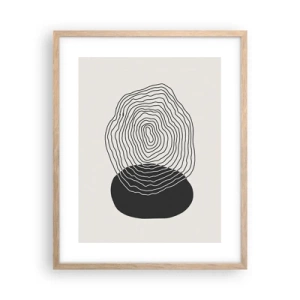 Affisch i ram av ljusek - Varaktighet och vibration - 40x50 cm