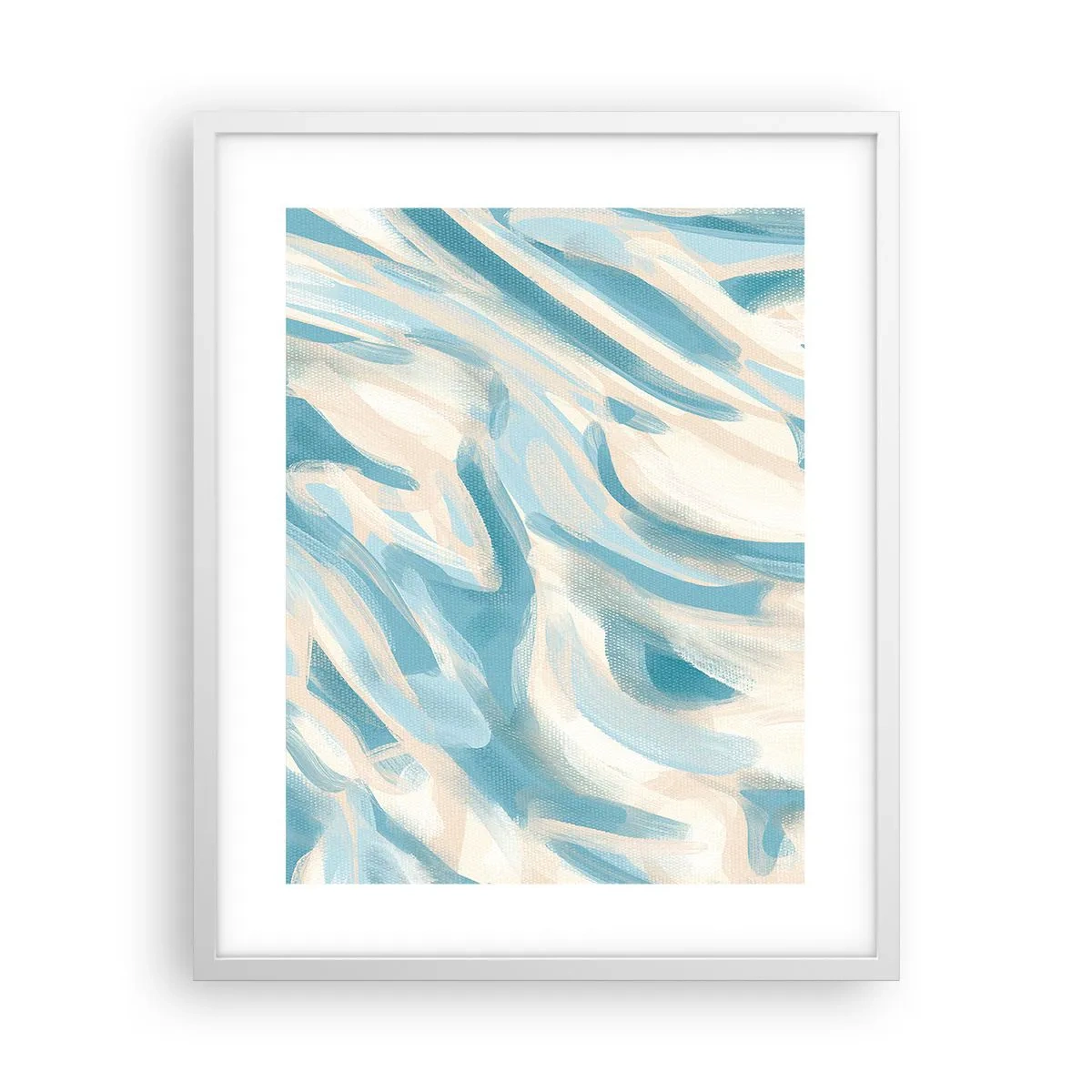 Affisch i vit ram - Vårvindar - 40x50 cm