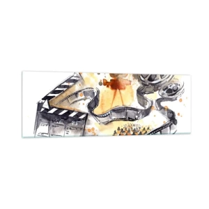 Glastavla - Bild på glas - I drömmarnas land - 90x30 cm