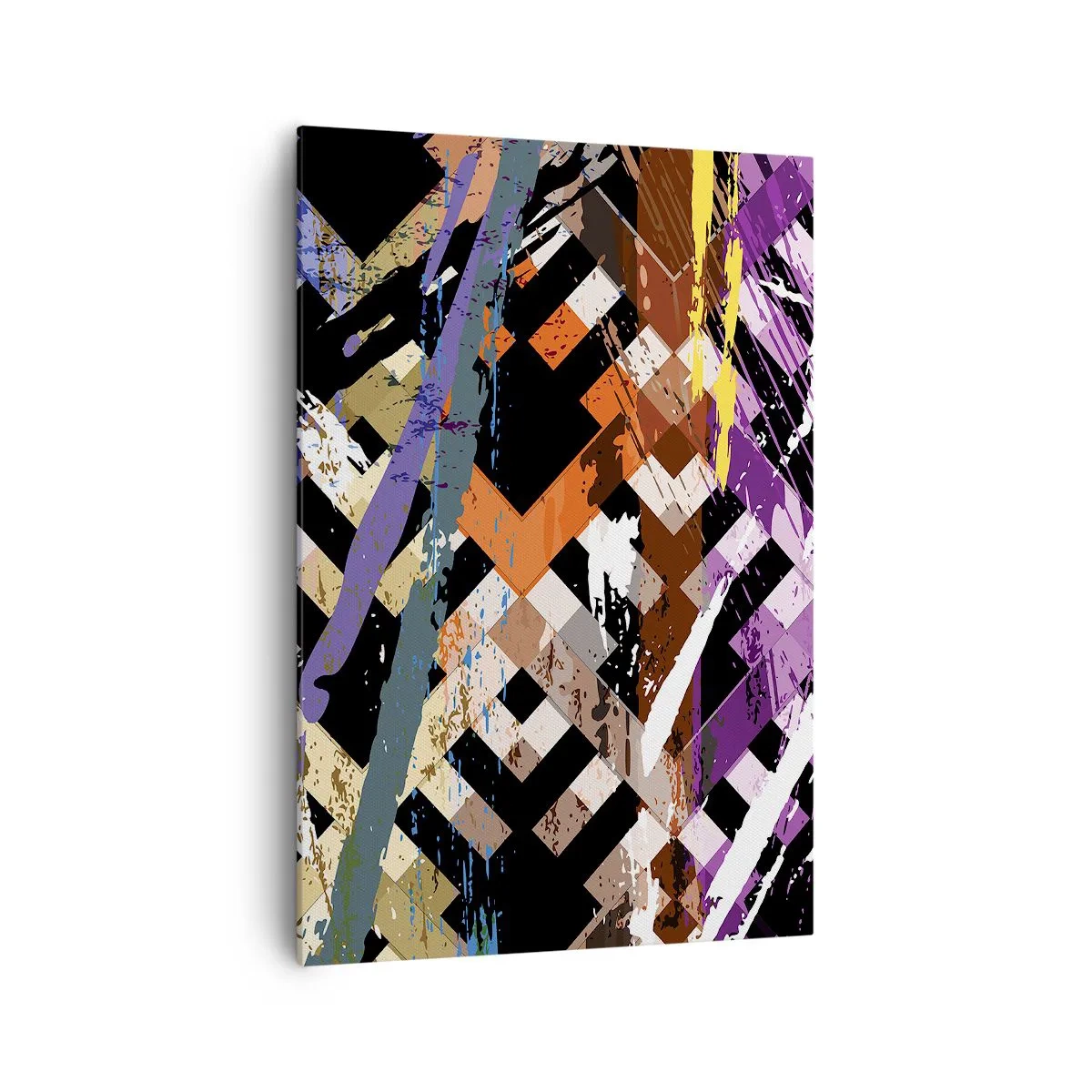 Canvastavla - Bild på duk - Kvadraten - 70x100 cm