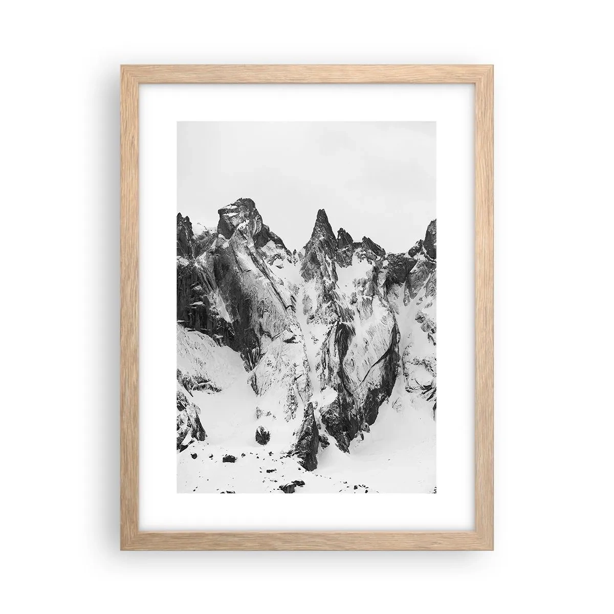 Affisch i ram av ljusek - Granitfarlig bergsrygg - 30x40 cm